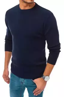 Basic férfi pulóver gránátkék színben Dstreet WX1709