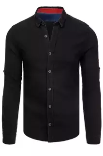 Férfi ing fekete színben Dstreet DX2249