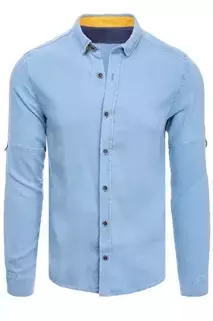 Férfi ing kék színben Dstreet DX2250