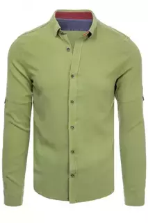 Férfi ing olivazöld színben Dstreet DX2254