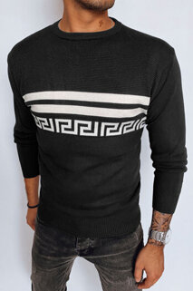 Férfi klasszikus pulóver Szín Fekete DSTREET WX2110