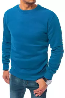 Férfi pulcsi kapucnival kék színben BX4983