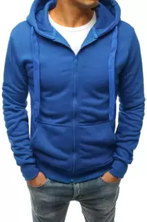 Férfi pulcsi kapucnival kék színben Dstreet BX4689