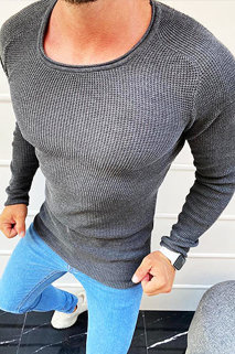 Férfi pulóver antracit színben WX1617