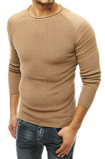 Férfi pulóver bézs színben Dstreet WX1658
