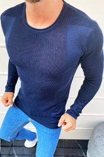 Férfi pulóver gránátkék színben WX1586
