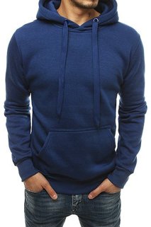 Kenguru típusú férfi pulcsi kapucnival kék színben Dstreet BX4684