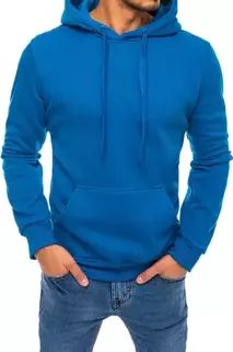 Kenguru típusú férfi pulcsi kapucnival kék színben Dstreet BX5081