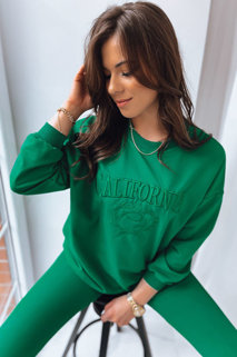 Női oversize pulóver CALIFORNIA DREAM Szín Zöld DSTREET BY1196