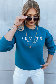 Női oversize pulóver INVITE Szín Kék DSTREET BY1237