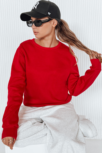 Női nem kapucnis pulóver FASHION II Szín Piros DSTREET BY0147