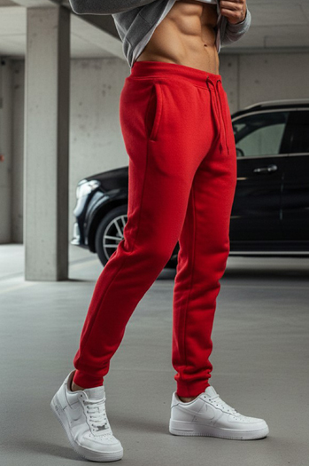 Férfi melegítőnadrág piros Dstreet UX2711