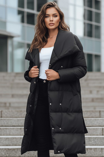 Női steppelt kabát kabát FAVI fekete Dstreet TY3089