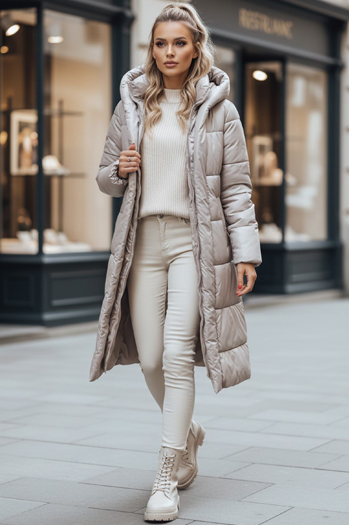 Női kabát LINA bézs színben Dstreet TY3110