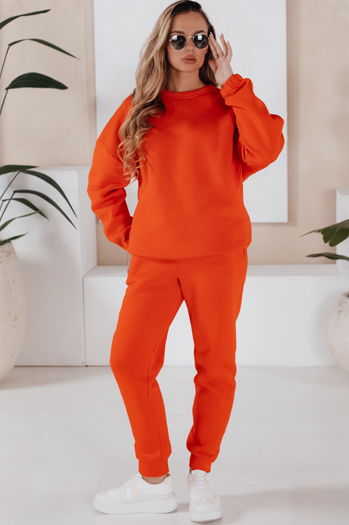 Női melegítő szett ARIELLA PREMIUM narancssárga színben Dstreet AY0724