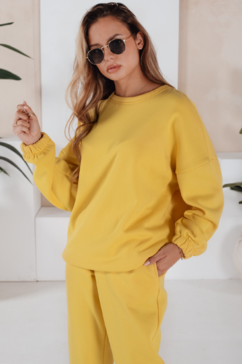 Női melegítő szett ARIELLA PREMIUM sárga színben Dstreet AY0734