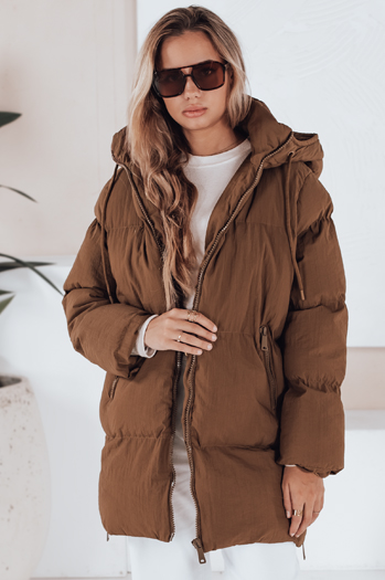 Női steppelt dzseki LETLIS camel Dstreet TY3245