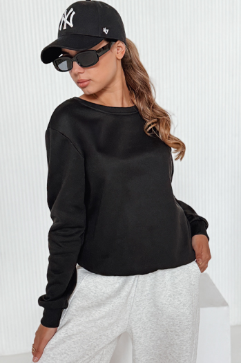 Női pulóver FASHION II fekete színben BY0150z