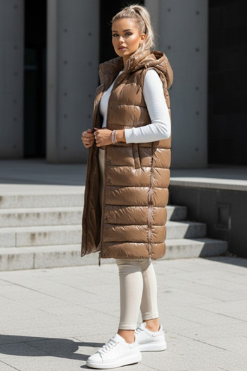 Női steppelt mellény GANTINI Szín Camel DSTREET TY3741