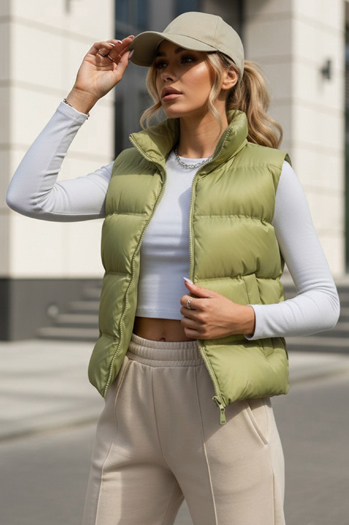 Női steppelt mellény WILLOW Szín Világoszöld DSTREET TY3797