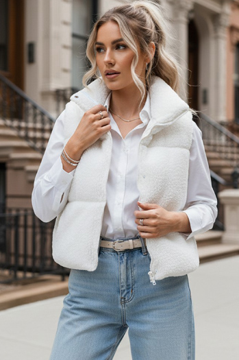 Női steppelt mellény BEEWARM  Szín Krém DSTREET TY3801