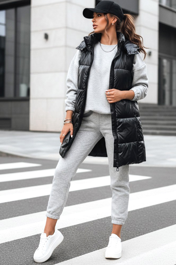 GANT női hosszú mellény fekete Dstreet TY3839