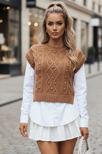 Női hosszú pulóver CELESTIA Szín Camel DSTREET MY2216