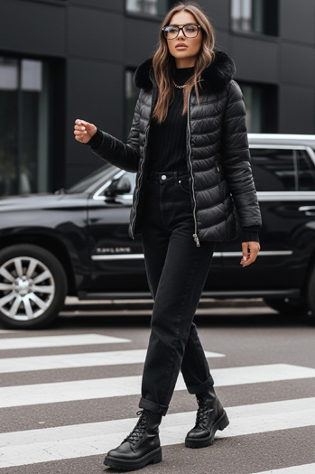 Női téli dzseki LUNA Szín Fekete DSTREET TY3972