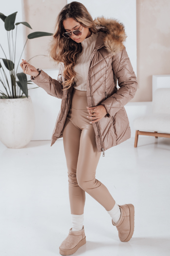 Női téli dzseki SOLARIS Szín Cappuccino DSTREET TY4010