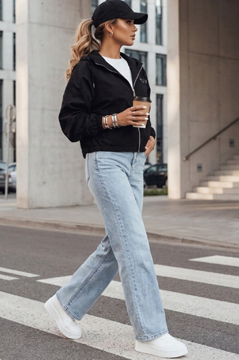 Női oversize dzseki CATRAL Szín Fekete DSTREET TY4189