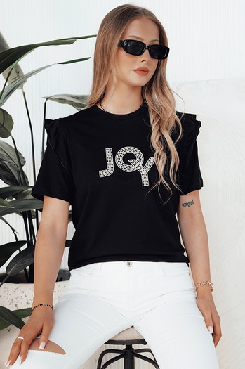 Női póló JOY fekete Dstreet RY2526