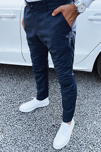 Férfi sötétkék chino nadrág Dstreet UX4393