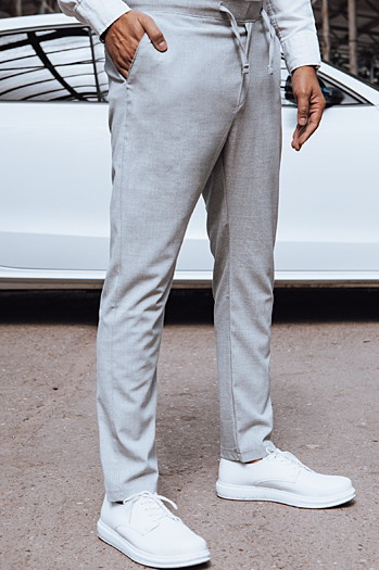 Férfi világos szürke chino nadrág Dstreet UX4415