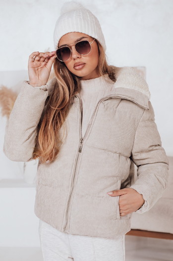 Női télikabát TRENDYGLAM bézs Dstreet TY4358