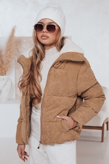 Női télikabát TRENDYGLAM sötét bézs Dstreet TY4359