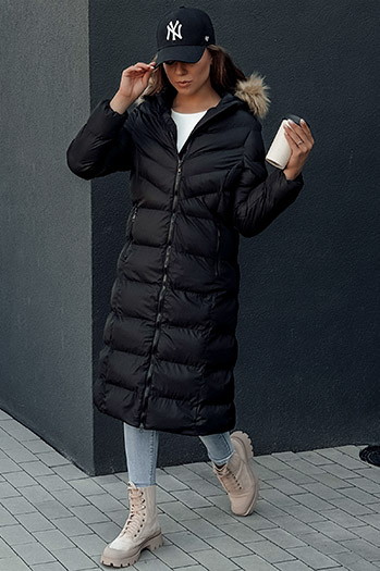Női télikabát LUXWARM fekete Dstreet TY4374