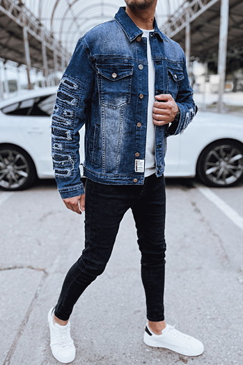 Kurtka męska jeansowa niebieska Dstreet TX4723