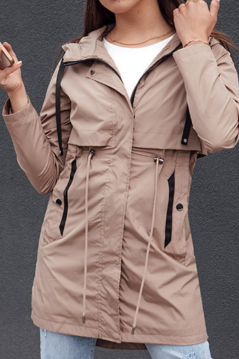Kurtka damska parka GLAMJACKET beżowa Dstreet TY4383
