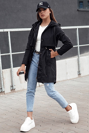 Kurtka damska parka GLAMJACKET czarna Dstreet TY4384