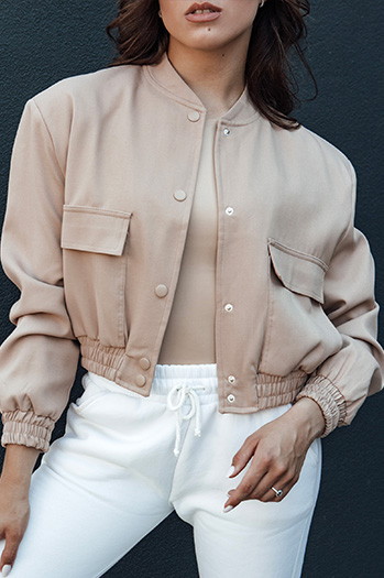 Kurtka damska bomberka VERPI beżowa Dstreet TY4409