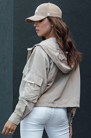 Kurtka damska przejściowa BUNOL beżowa Dstreet TY4468