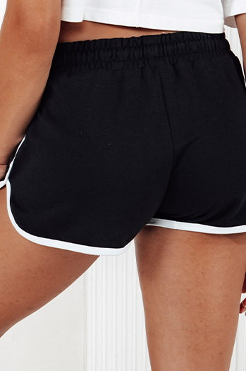 Női tréningruha rövidnadrág TOP SPORT fekete Dstreet SY0407
