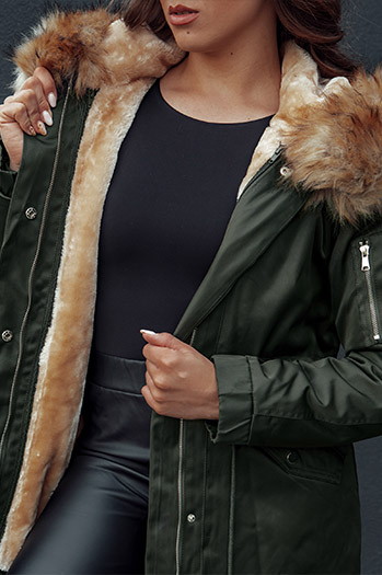 Kurtka damska parka AVENA II zielona Dstreet TY4512