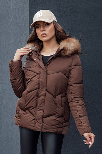 Kurtka damska WAYWARD brązowa Dstreet TY4529