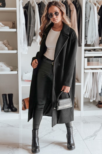Női oversize átmeneti kabát LORINESS fekete Dstreet TY4692 TY4692