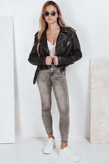Női farmer skinny nadrág JORNIX sötétszürke Dstreet UY2192