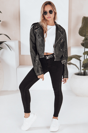Női BLACKIN skinny farmernadrág fekete Dstreet UY2221