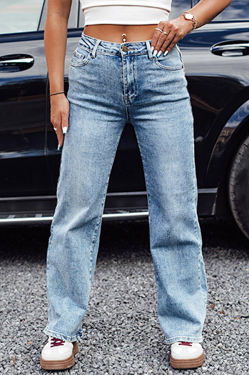 Női JEANFLOW baggy farmer nadrág világoskék Dstreet UY2227