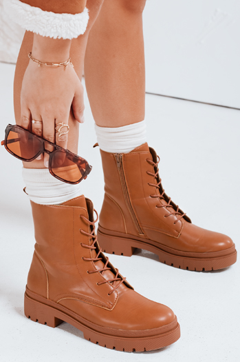 Női táskás csizma STYLOBOSS camel Dstreet ZY0520 ZY0520