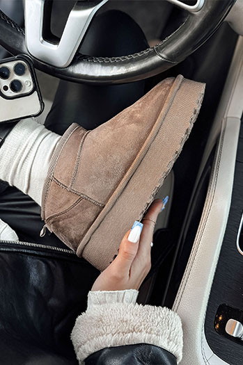 Női SNOWTRED khaki csizma Dstreet ZY0567 ZY0567